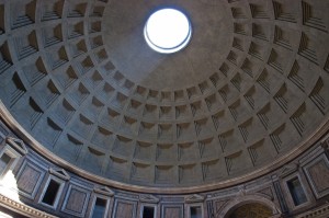 Купол Пантеона. Вид изнутри     